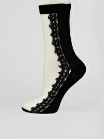 Женские ажурные носки Oemen, 1809, ЧЕРНЫЕ